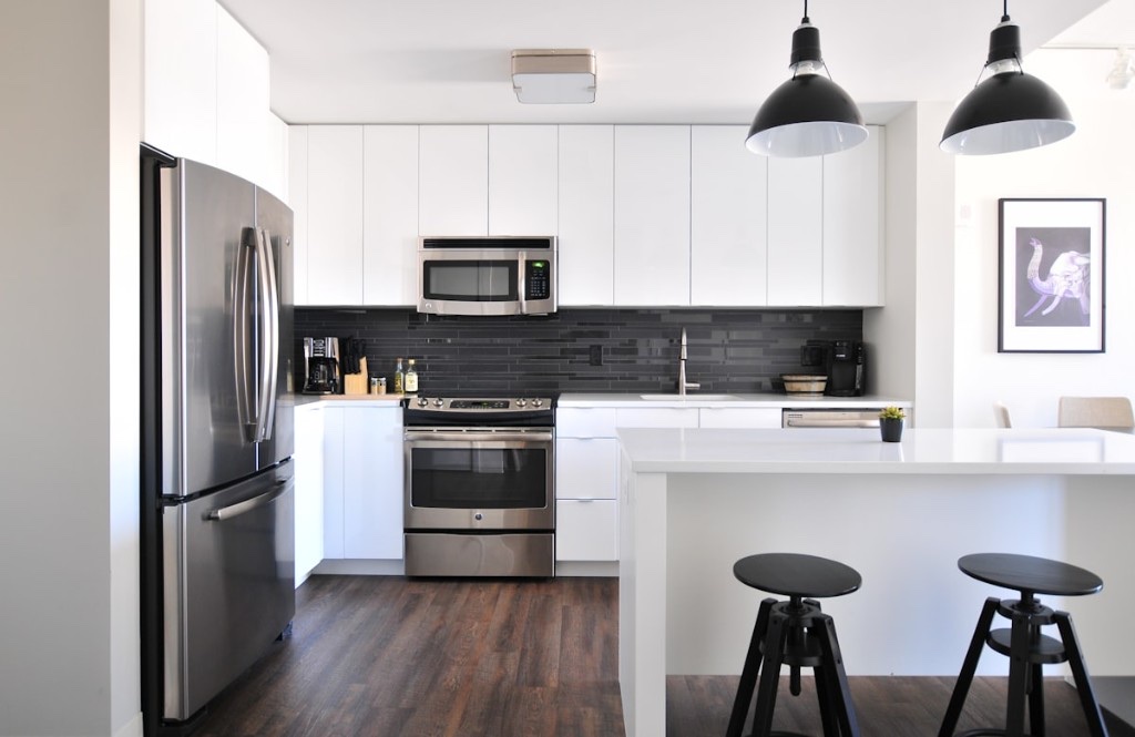 Clean, guest-ready kitchen with restocked essentials